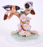 Herendi madár pár, kézzel festett, jelzett, lepattanás a csőrnél, m:10 cm