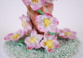 Herendi madár pár, kézzel festett, jelzett, lepattanás a csőrnél, m:10 cm