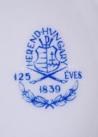 Herendi madár pár, kézzel festett, jelzett, lepattanás a csőrnél, m:10 cm