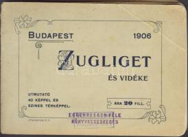 1906 Zugliget és vidéke. Utmutató 40 képpel és szines térképpel. Bp., Athenaeum. Szecessziós papírborításban