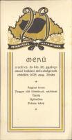1928 "Menü a volt cs. és kir. 26. gyalogezred bajtársi szövetségének ebédjén 1928 aug. 26-án", irredenta menükártya