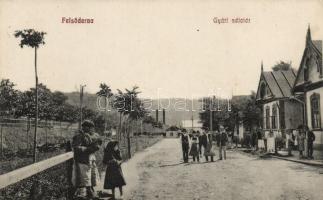 Felsőderna, bitumen factory promenade