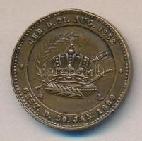 Ausztria 1889. Rudolf koronaherceg temetési zseton Cu (25mm) T:2
Austria 1889. Rudolf, Crown Prince ...