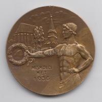 Berán Nándor (1889-1965) 1936. "Miskolci Hét" Br díjérem (39mm) szign.: Szabó S T:2