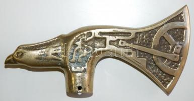 Réz fokos turul fejjel, nyél nélkül, " Bánki Donát Gépipari Technikum 1967-1971" feliratta...