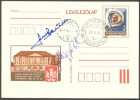 1981 Űrhajós FDC Farkas Bertalan és Magyari Béla űrhajósok sk. aláírásával