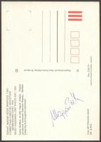 1981 Interkozmosz emléklap Farkas Bertalan és Magyari Béla űrhajósok sk. aláírásával