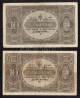 1920. 10K (2x) színváltozatok T:III
