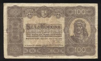 1923. "Magyar Pénzjegynyomda Rt" 100K T:III