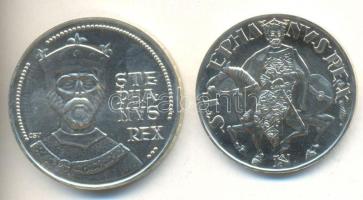 1972. 50Ft Ag + 100Ft Ag "Szt.István" pár T:BU