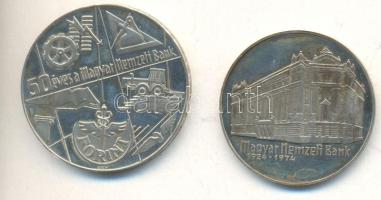 1974. 50Ft Ag + 100Ft Ag "50 éves az MNB" T:PP Dísztokban!