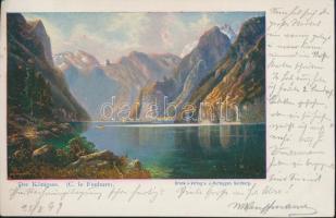 1899 Königsee, artist signed