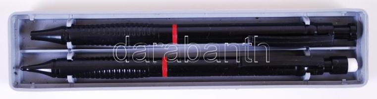 2 db Rotring műanyag ceruza és toll, műanyag tokban