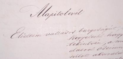 1884 A polgárdi plébánia alapítólevele. Kiadta Batthyány Imre. 12 beírt oldal. Megerősítve 1893-ban ...