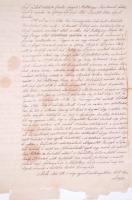 1837 Szerződés a néhai férfiágban magva szakadt gróf Batthyány Alajos örökségének elosztásáról gr. B...