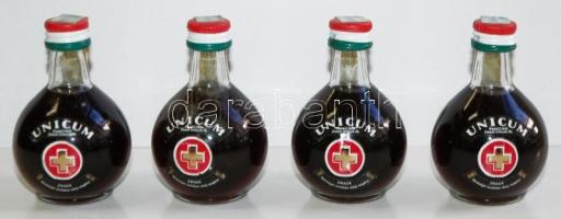 Zwack Unicum 4×0,05 l, fém díszdobozban