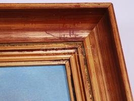 Viski János (1891-1961): Téli szán. Olaj, vászon, jelzett, keretben, 67x87cm