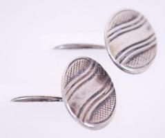 Ezüst (Ag) mandzsettagomb pár /  A pair of silver cufflings, 10,4gr