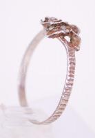 Ezüst (Ag) gyűrű és kis ezüst (Ag) kereszt medál / 
Silver ring and crucifix, s: 54, br: 2,1gr