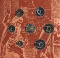 2001. 1Ft-100Ft 7klf db, szettben "Ezeréves a magyar pénzverés" T:PP Csak 3000db