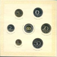 2008. 1Ft-100Ft 7klf db + Mátyás denár Ag fantáziaverete "Reneszánsz emlékév" szettben T:PP Csak 3000db!