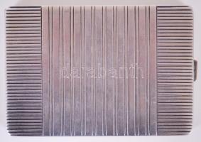 Ezüst art-deco cigarettatárca "Danuvia fegyver és lőszergyár R.T. tiszteletdíja 1943 augusztus&...