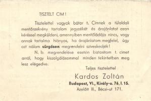 Mentődoboz leltár jegyzék / first aid kit, advertisement