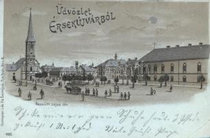 Érsekújvár Kossuth square litho (EB)