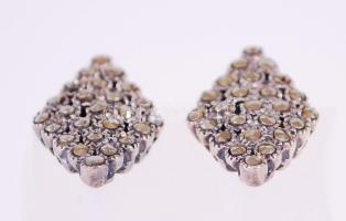 Art deco ezüst (Ag) fülbevaló markazitokkal / 
Silver earrings with marcasites, br: 5gr