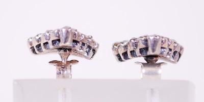 Art deco ezüst (Ag) fülbevaló markazitokkal / 
Silver earrings with marcasites, br: 5gr