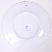 Herendi Apponyi mintás süteményes készlet: 6 db süteményes tányér, nagy tál, jelzettek, hibátlanok, ...