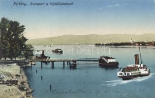 Párkány Danube riverside, ship station (b)