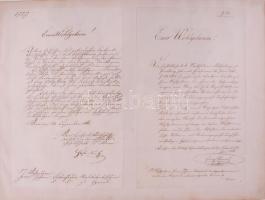 1860 Friedrich-Wilhelm-Victoria Stiftung: Elsőfokú oklevél fiatal mezőgazdász részére szőlő-ültetvén...