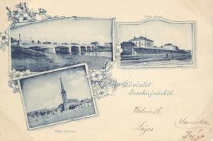 1899 Érsekújvár railway station (cut)