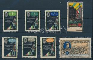 1915 8 db klf Hadisegély levélzáró