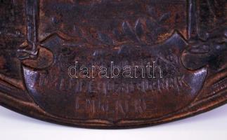 1907 Stájerlak-Anina. Emléköntvény tálka a II. sz. nagyolvasztó üzembehozatalának emlékére. Kis korr...