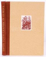 Ervin Tóth: Graphik in Europa, Dr. Vajna & Bokor kiadása, Bp. 1943, kiadói félbőr és merített pa...