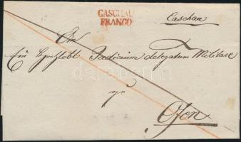 Cover with half postage due red 
