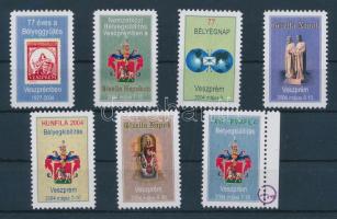 2004 7 db klf Emlékbélyeg: HUNFILA Veszprém, a tervező szignójával