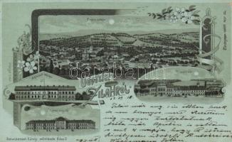 Zilah military barracks, redoute, litho