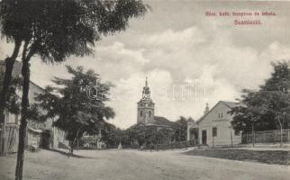 Szaniszló Catholic church, school