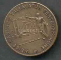 1948. "Weiss Manfred Vállalatok Testedző Köre" Br sportérem (30mm) szign.: Arkanzas BP. T:1