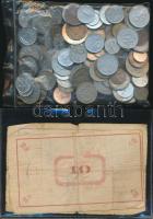 0,37kg vegyes fémpénz + 2db Pápai Csekk T:vegyes