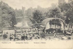 Frankfurt am Main, Zoological garden, terrace and pond