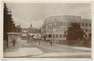 1938 Ungvár, Uzhorod; posta, Bródy és Gottlieb kiadása / post office, Ungvár visszatért So. Stpl. (kis szakadás / small tear)