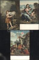 4 db szép, használatlan Stengel litho művészlap