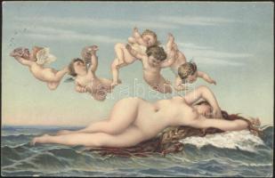 4 db szép, használatlan Stengel litho művészlap