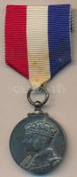 Nagy Britannia 1937. VI. György koronázási medál mellszalagon T:2 Great Britain 1937. George VI Coronation Medal on ribbon C:XF