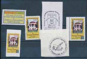 2006 4 db ELGYüSZ. I. Országos Kiállítás Várpalota levélzáró + képeslap