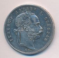 1869KB 1Ft Ag "Angyalos címer" T:2-